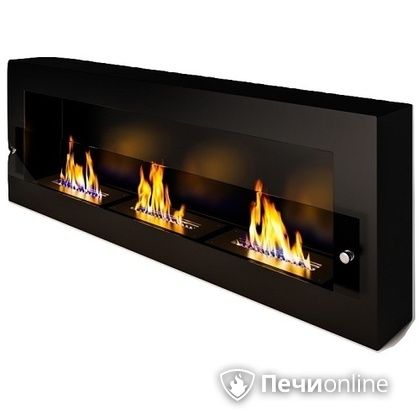 Биокамин ЭкоЛайф Fire Line Glass black burgundy в Мытищах